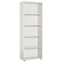 Aktenregal Serie 1200 Lichtgrau B 65 cm - Hellgrau/Schwarz, Basics, Holzwerkstoff (65,1/182,4/34,5cm) - MID.YOU