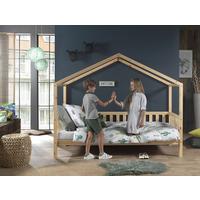 Hausbett Dallas 90x200 Cm Kiefer Natur Echtholz - Naturfarben/Kieferfarben, MODERN, Holz (90/200cm) - MID.YOU