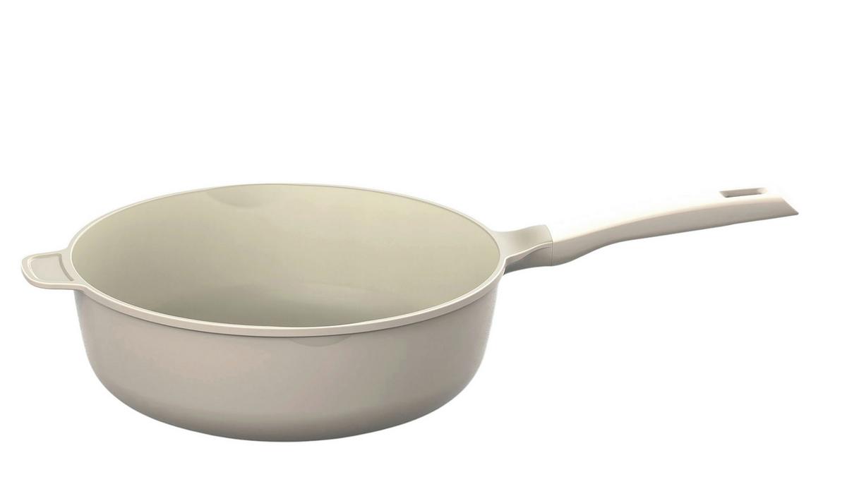 Wok Ø 38cm - béžová, Moderní, kov/plast (28/9,7cm) - Mömax