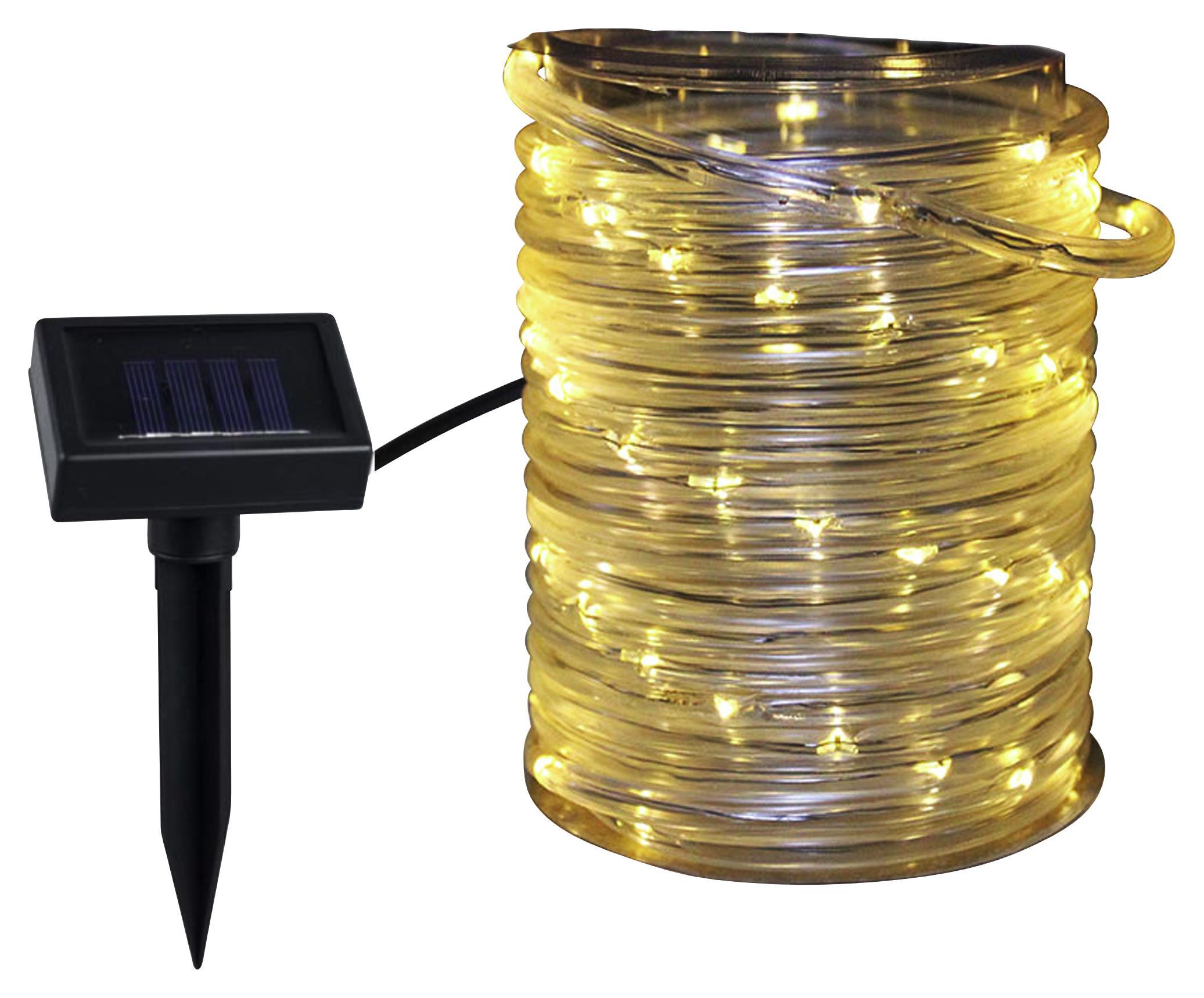 Szolárlámpa Tabea - Áttetsző/Fekete, konvencionális, Műanyag (655cm) - Homezone