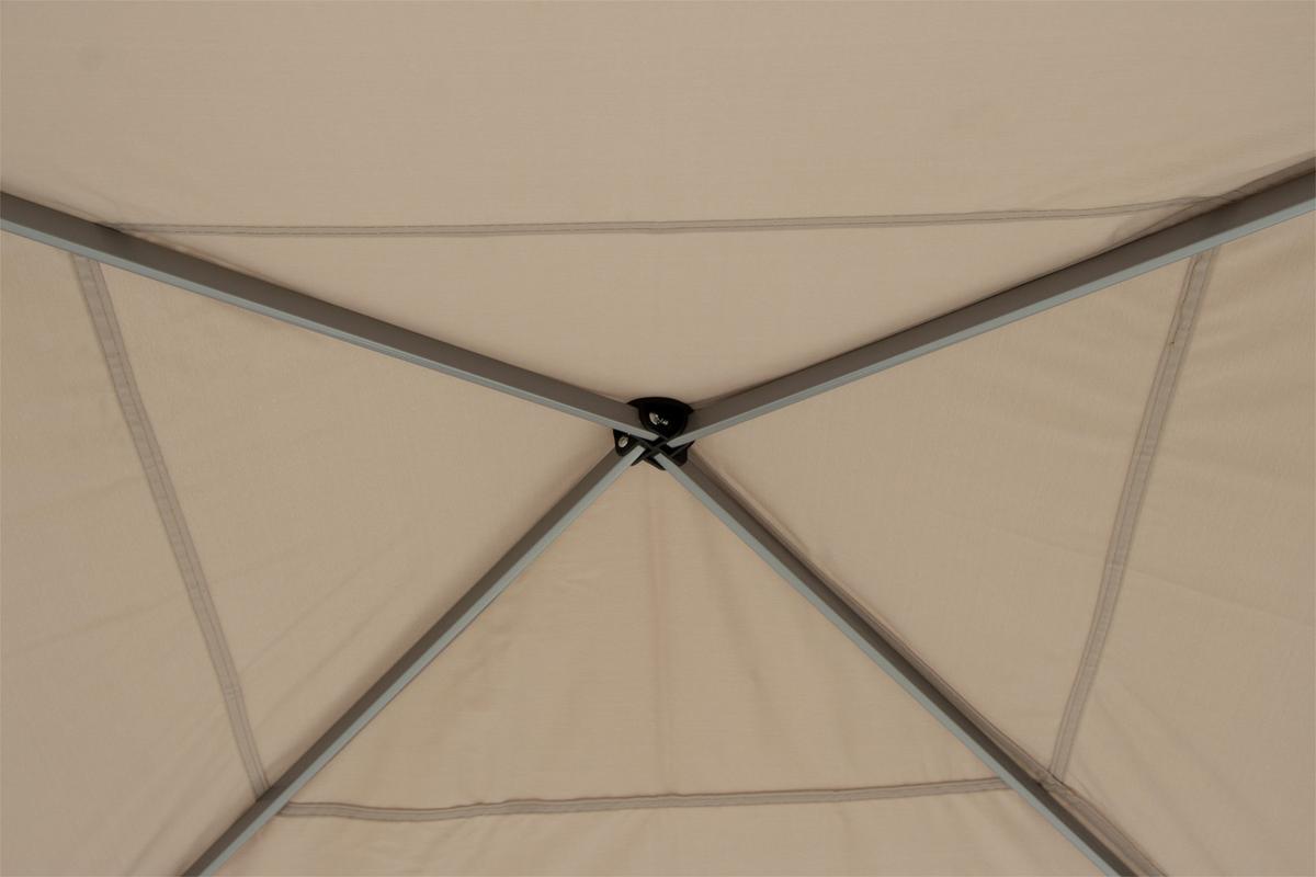 Pavillon Siena Garden 300x300 Cm Wetterbeständig - Taupe/Grau, KONVENTIONELL, Textil/Metall (300/260/300cm) - Siena Garden