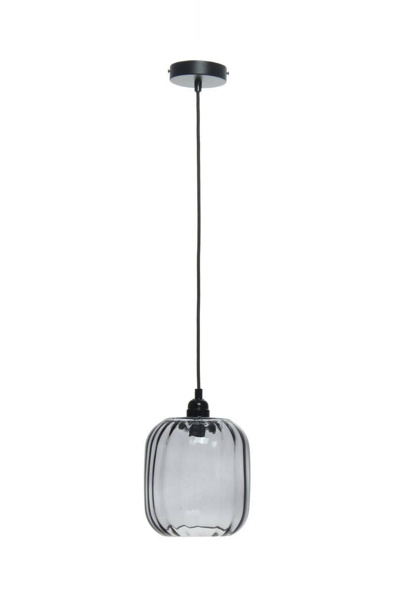 Hängeleuchte Gloria H: 27,5 Cm 1-Flammig - Grau, Trend, Glas (18/27,5/18cm) - Kayoom