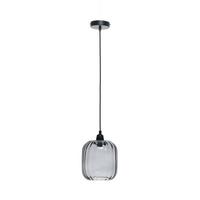 Hängeleuchte Gloria H: 27,5 Cm 1-Flammig - Grau, Trend, Glas (18/27,5/18cm) - Kayoom