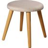 Hocker Skandi - Creme, Design, Textil (40/42/40cm) - Echtwerk