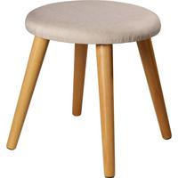 Hocker Skandi - Creme, Design, Textil (40/42/40cm) - Echtwerk