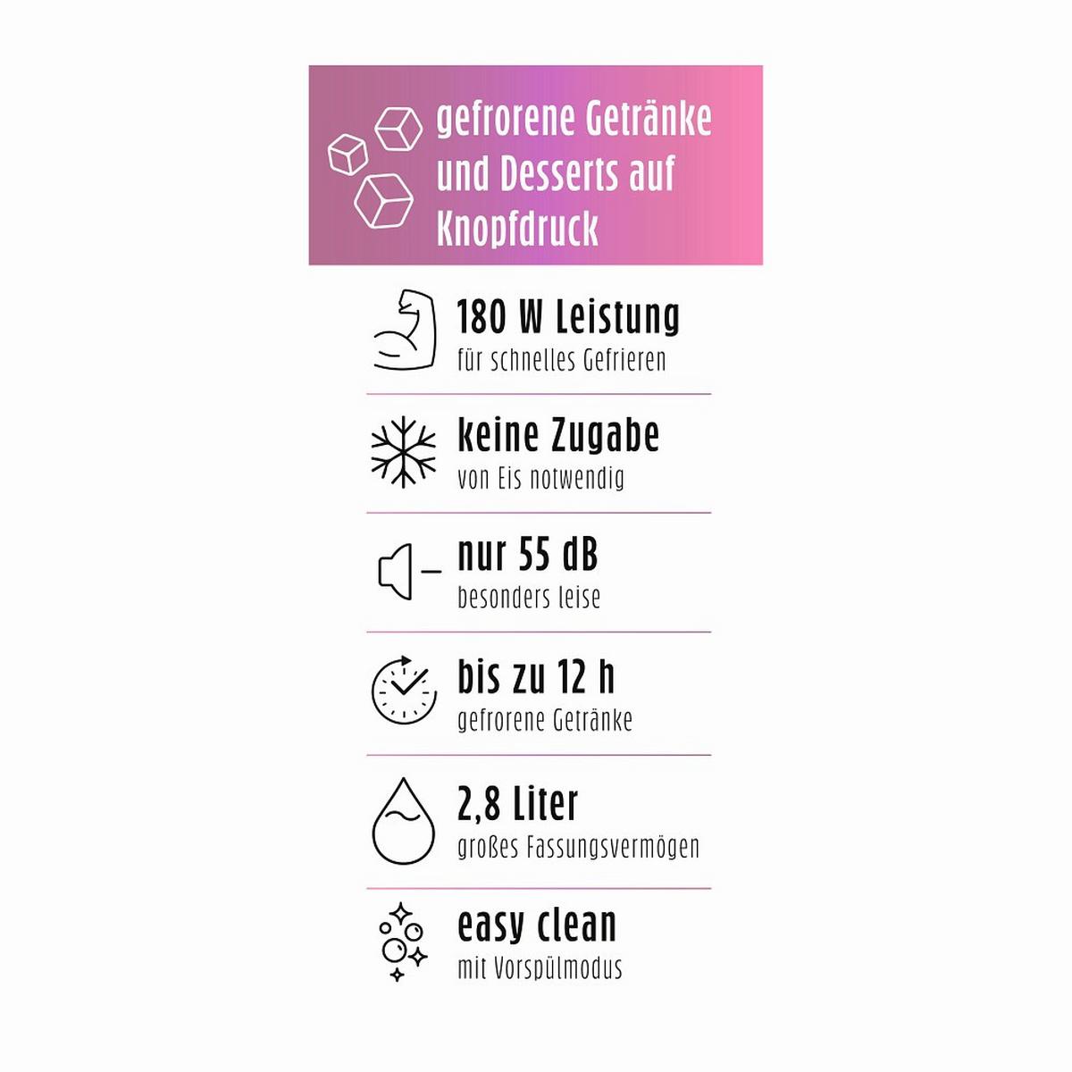 Eismaschine, 180w 19174 - Transparent/Schwarz, Basics, Kunststoff/Metall (40,5/15,5/43cm)