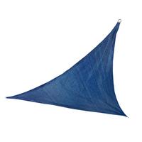 Sonnensegel Dreieck 3x3x3 m - Blau/Schwarz, MODERN, Textil/Metall (300/300/300cm)