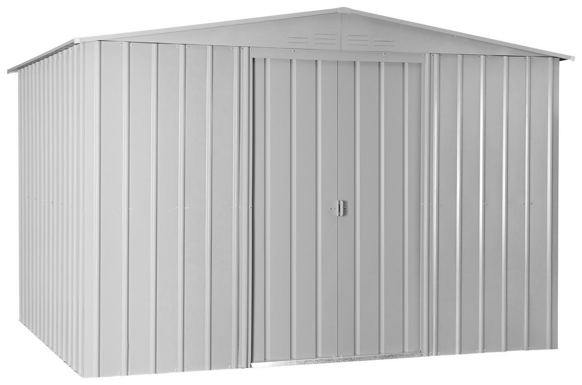 Gerätehaus Ohne Boden 308x202x247 Cm - Silberfarben, Basics, Metall (308/202/247cm)