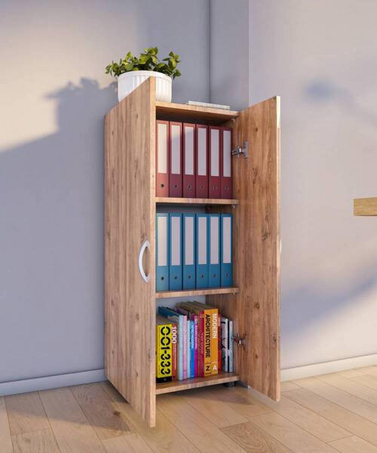 Aktenschrank Stehend Ulas 3 Honigeiche Dekor B: 49 cm - Honigeiche, MODERN, Holzwerkstoff (49/108/34cm) - MID.YOU