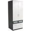 KLEIDERSCHRANK Nagold Extra, 91cm - Weiß/Grau, KONVENTIONELL, Glas/Holzwerkstoff (91/197/54cm) KLEIDERSCHRANK Nagold Extra, 91cm - Weiß/Grau, KONVENTIONELL, Glas/Holzwerkstoff (91/197/54cm)