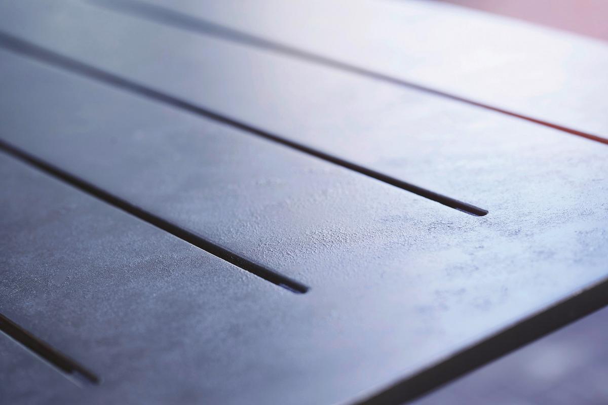 Gartentisch Metalea Table Metall L: 146 cm - Schwarz, Basics, Kunststoff/Metall (146/75/87cm) - Keter