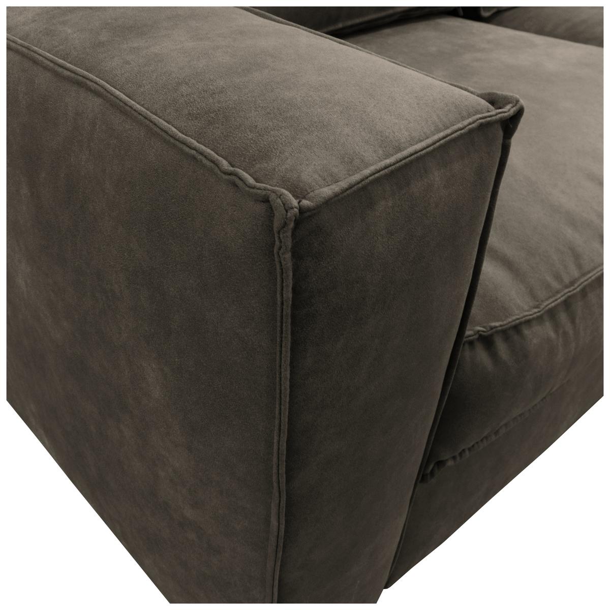 Schlafsofa Texas Anthrazit Mikrofaser, B: 203 Cm - Dunkelbraun/Anthrazit, Design, Textil (203/85/99cm) - MID.YOU