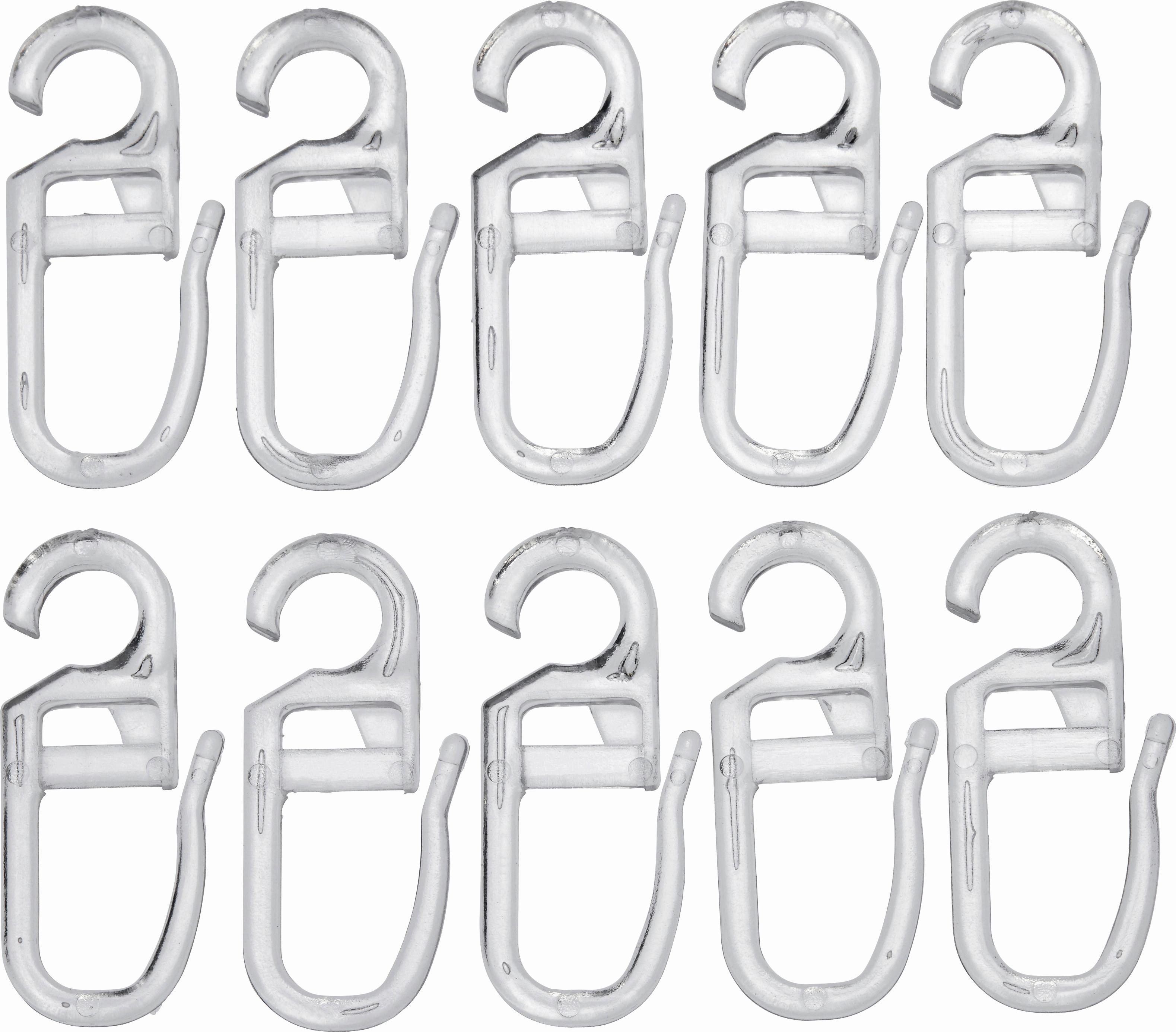 HÁČIK NA ZÁCLONU ANNI - číra, plast (0.5/2.6cm) - Modern Living