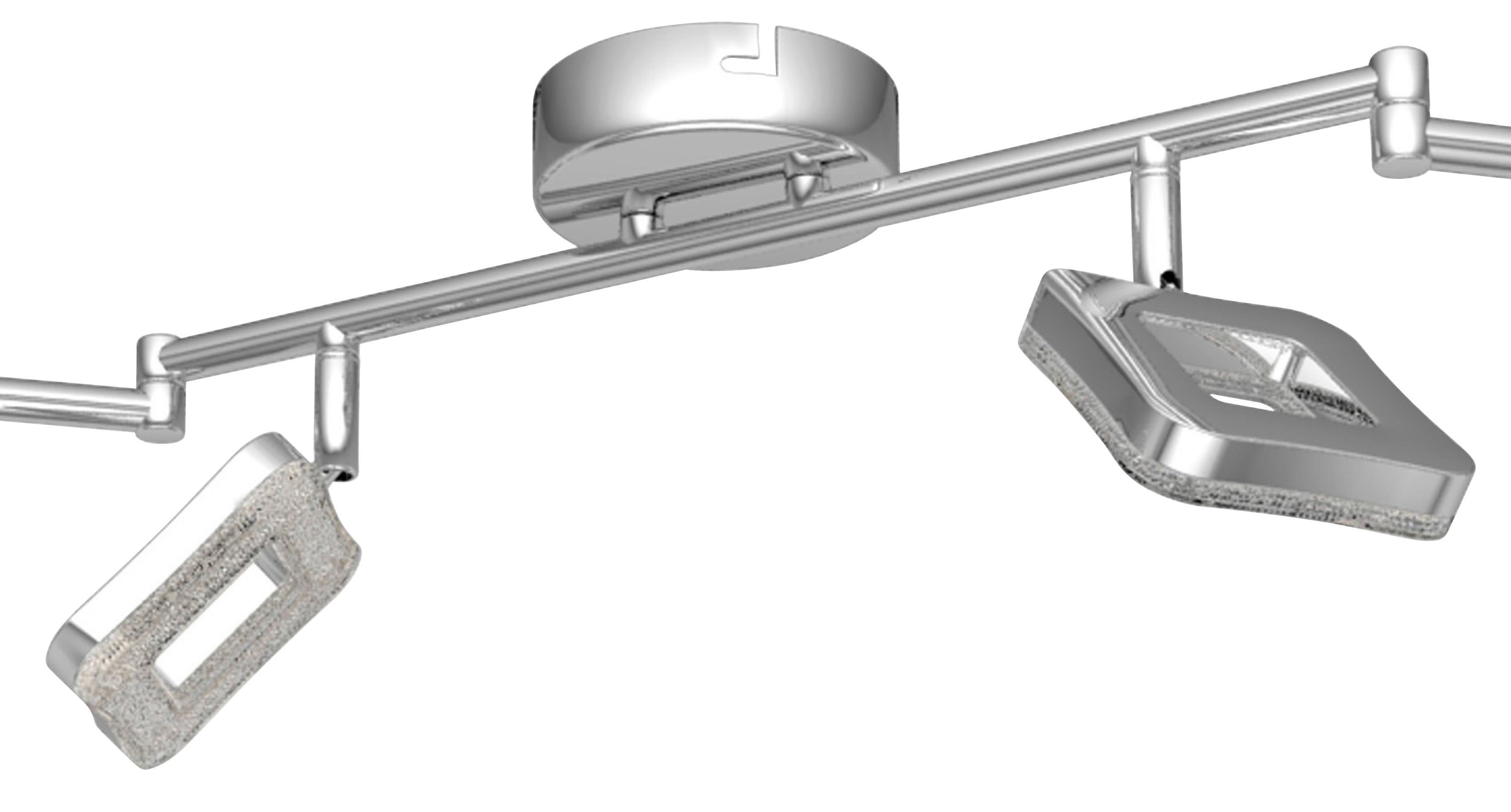 Led-strahler Amelie 6-flammig Verstellbar L: 150 Cm - Chromfarben, MODERN, Kunststoff/Metall (150cm) - Luca Bessoni