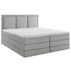 Boxspringbett Swing Grau H3xh4 200x200cm - Grau, Design, Holzwerkstoff/Textil (200/200cm) - MID.YOU