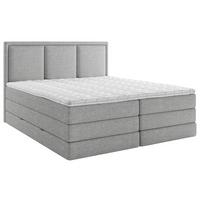 Boxspringbett mit Topper 180x220 cm Swing II K - Grau, Design, Holz/Holzwerkstoff (180/220cm) - MID.YOU