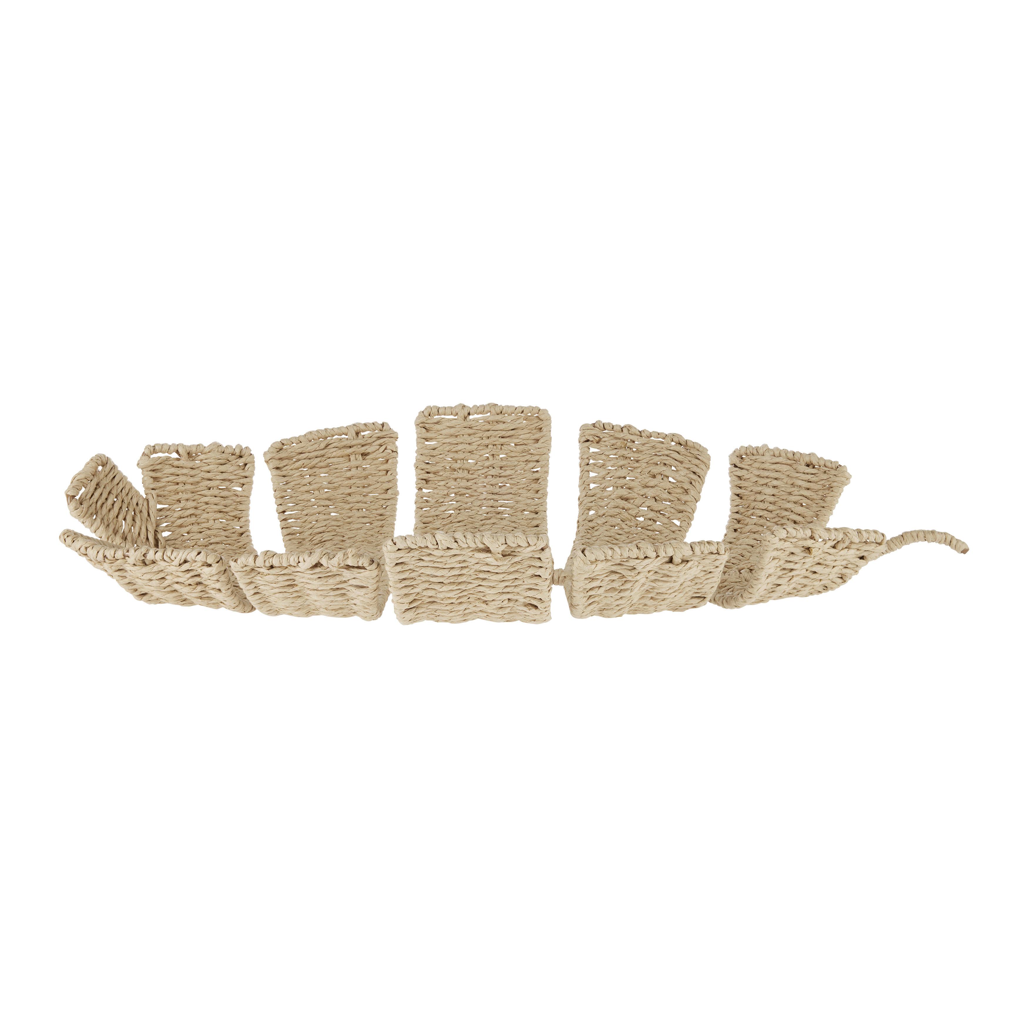 Dekorační podnos Klara - přírodní barvy, Basics, kov/papír (57/52/8cm) - Modern Living