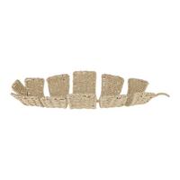 Dekorační podnos Klara - přírodní barvy, Basics, kov/papír (57/52/8cm) - Modern Living