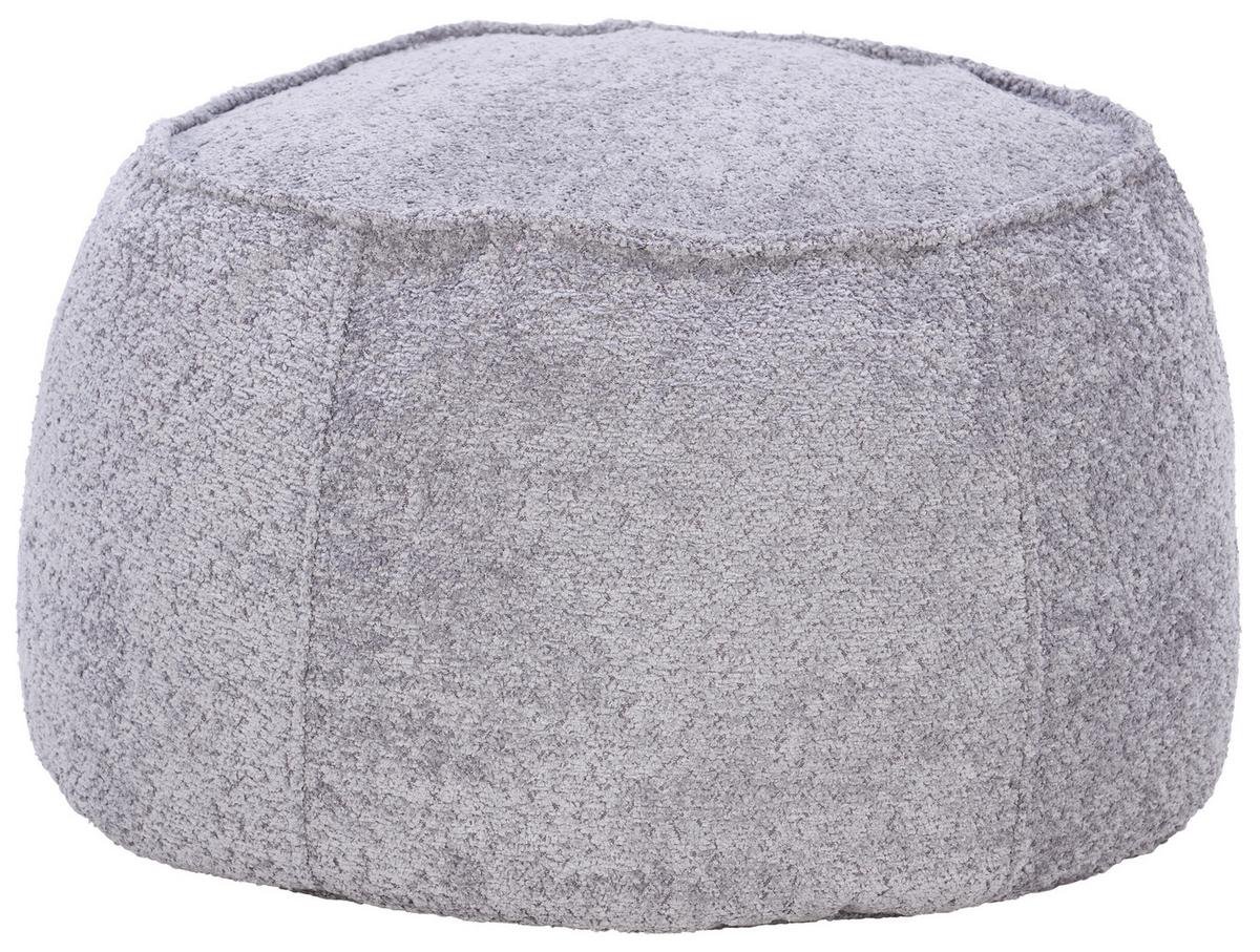 Hocker Lycylla Polyester Dunkelgrau Sitz Gepolstert - Dunkelgrau, MODERN, Textil (38/60cm)