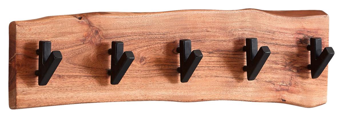 Nástenný vešiak akácia - farba akácie, Modern, drevo (60/17/9cm) - MID.YOU