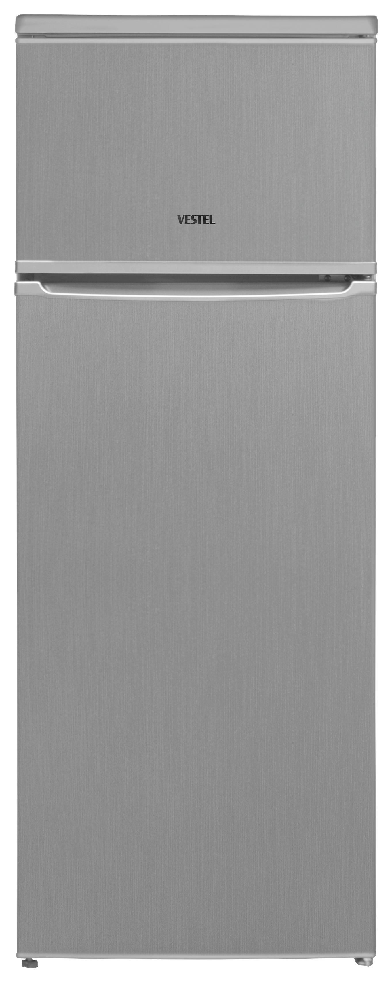 Kühl-gefrier-kombination K-D021L - Edelstahlfarben, Basics (54/144/57cm) - Vestel