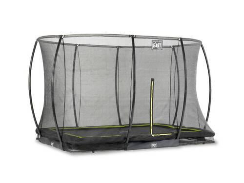 Trampolin 366x244 Cm Mit Sicherheitsnetz - Schwarz, KONVENTIONELL, Kunststoff/Metall (366/203/244cm) - EXIT Toys