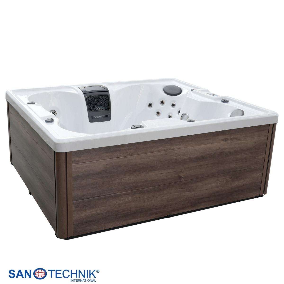 WHIRLPOOL Carole Grauweiß B: 210 cm - Grauweiß, KONVENTIONELL, Kunststoff (210/180/82cm) - Sanotechnik