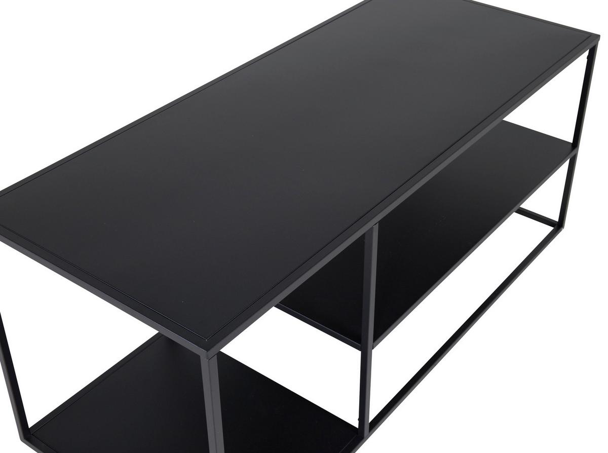 Couchtisch Staal - Schwarz, Design, Metall (120/50/50cm) - Livetastic