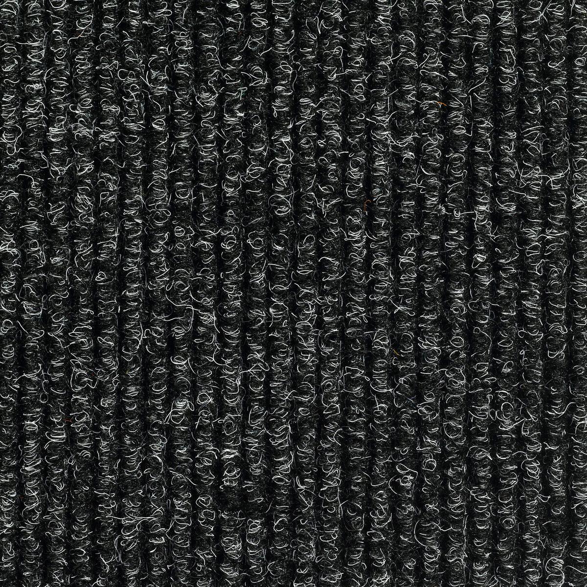 Teppichfliese Anthrazit Solid Rib 50x50 cm Florhöhe 2,5 mm - Anthrazit, Basics, Textil (50/50cm)