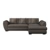 Ecksofa Berisso - Braun, Design, Textil (278/187cm) - Ondega