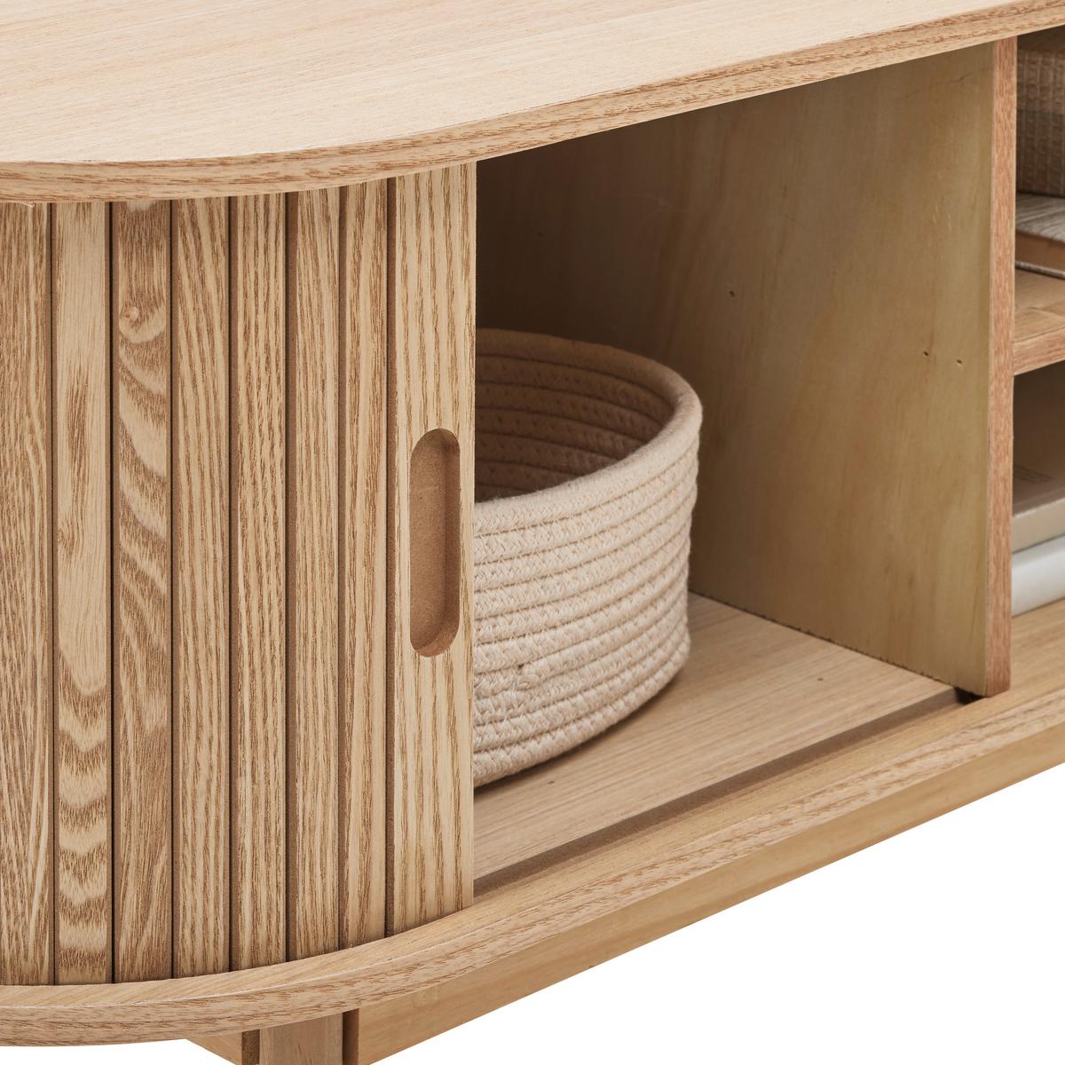 Komoda SKANDY - prírodná farba, Modern, drevo/kompozitné drevo (120/50/35cm) - Premium Living