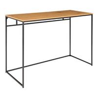 Schreibtisch Vita Schwarz Eiche Dekor B: 100 cm - Eichefarben/Schwarz, MODERN, Holzwerkstoff/Metall (100/75/45cm) - MID.YOU