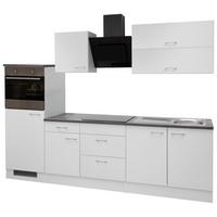 Kuchynský blok LUCCA bez spotrebičov, šírka 270 cm - sivohnedá/biela, Modern, kompozitné drevo/plast (270cm) - MID.YOU