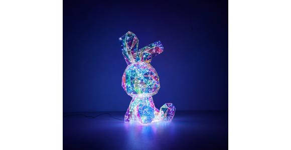 LED-Dekoleuchte Bunny - Transparent, MODERN, Kunststoff (20/20/41cm) - Luca Bessoni