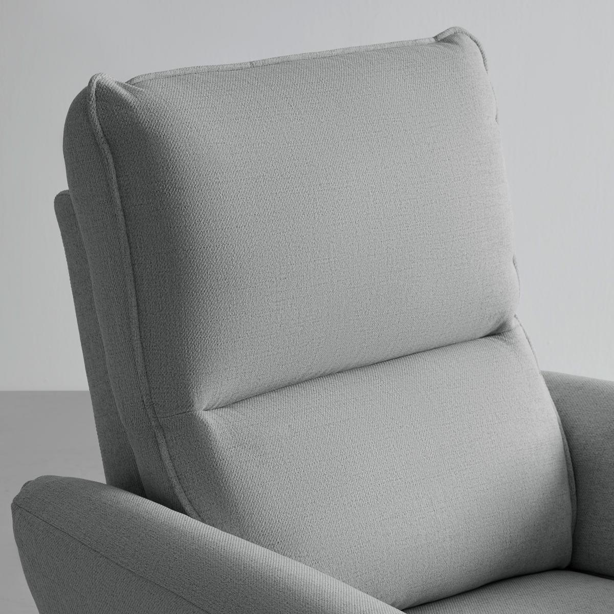 Relaxační křeslo JENSON, šedá - černá/světle šedá, Moderní, kov/dřevo (86/103/92cm) - Mömax