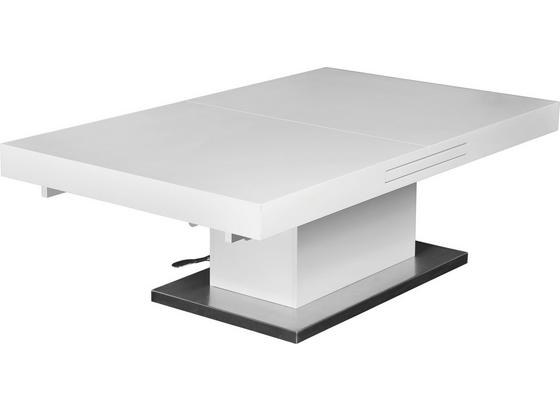 Konferenční Stolek 2in1 - bílá/barvy nerez oceli, Moderní, kov/kompozitní dřevo (133/170/47,5/75/80cm) Konferenční Stolek 2in1 - bílá/barvy nerez oceli, Moderní, kov/kompozitní dřevo (133/170/47,5/75/80cm)