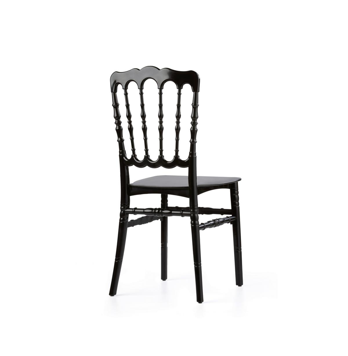 Stapelsessel 8x Stapelstuhl Napoleon - Schwarz, LIFESTYLE, Kunststoff (41/89,5/43cm)
