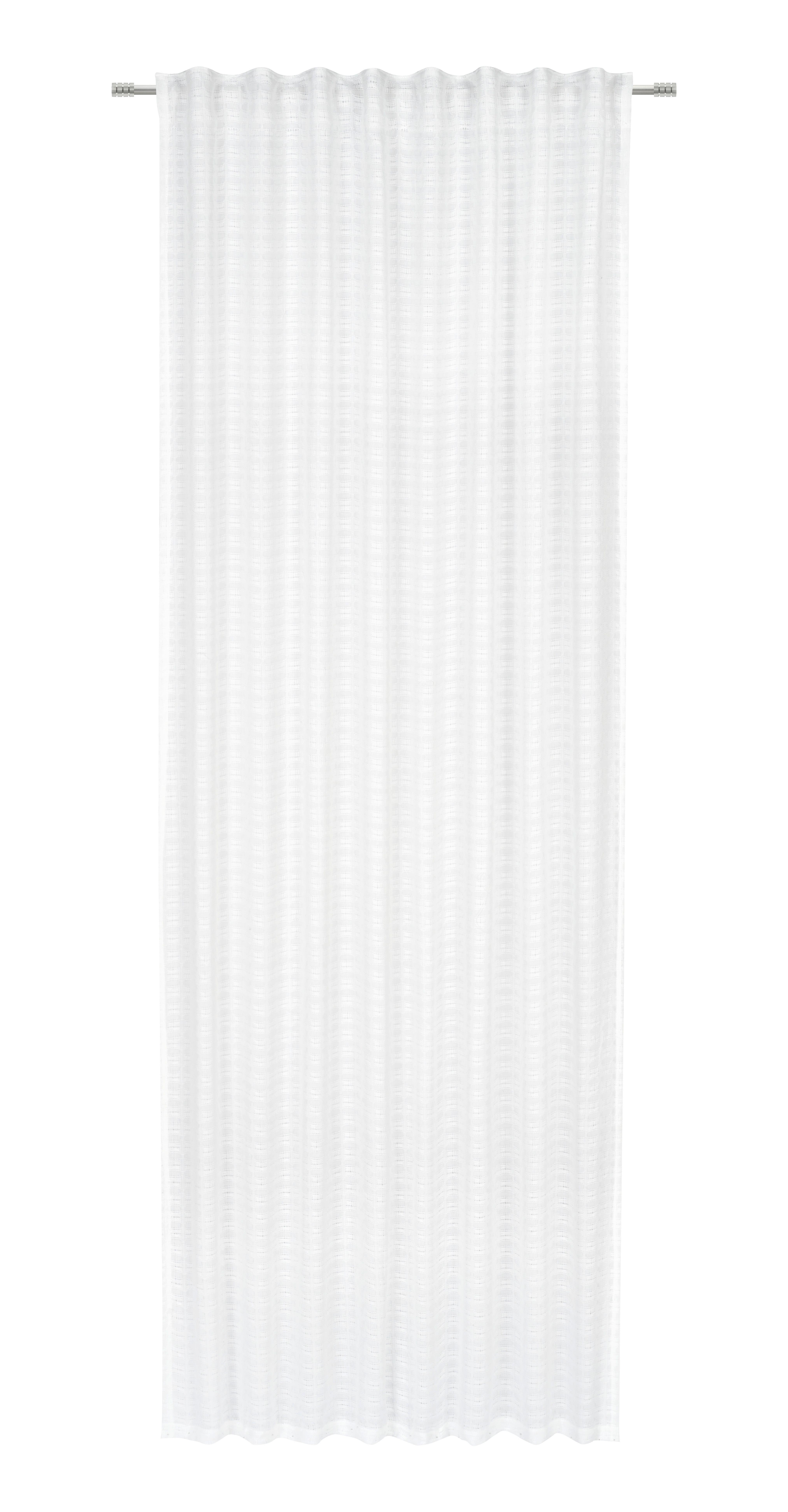 Fertigvorhang Alexa - Weiß, ROMANTIK / LANDHAUS, Textil (135/245cm) - James Wood