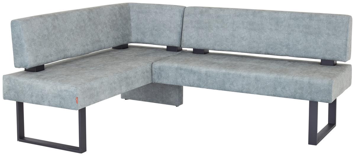 Eckbank Rab Ii - Schwarz/Grün, MODERN, Holz/Holzwerkstoff (160/200cm) - Ondega