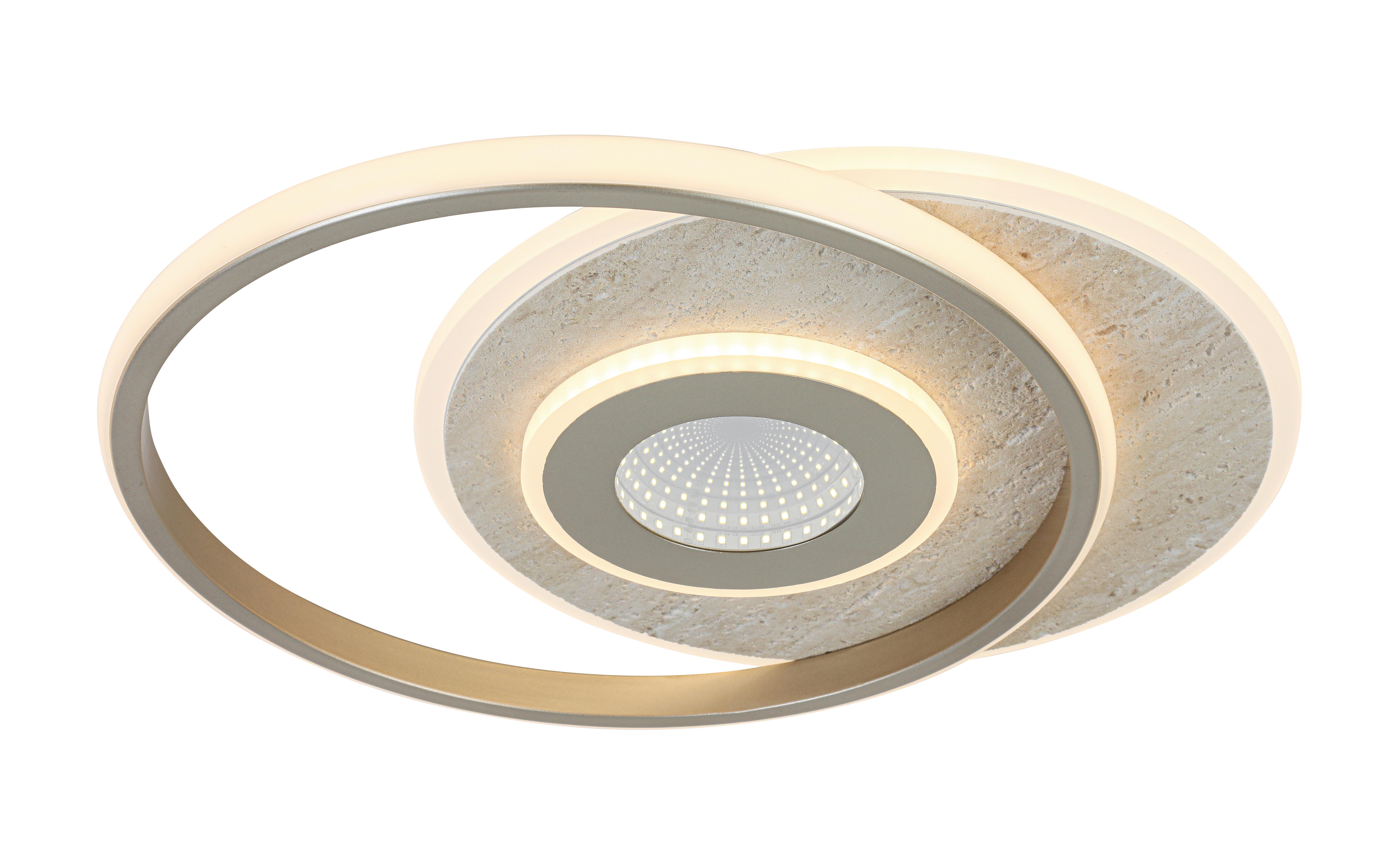 STROPNÉ LED SVIETIDLO PUL - šampanská, Modern, kov/plast (42/35/6cm) - Mömax