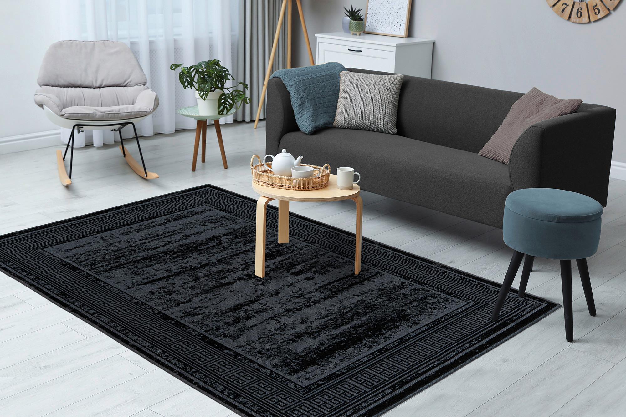 Teppich Kalevi 300 120x170 cm Kalevi 300 - Schwarz, KONVENTIONELL, Textil (120/170cm)