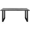 Esstisch Alex Graphitfarben, Schwarz - Schwarz/Graphitfarben, MODERN, Holzwerkstoff/Metall (200/100/78cm) - Livetastic