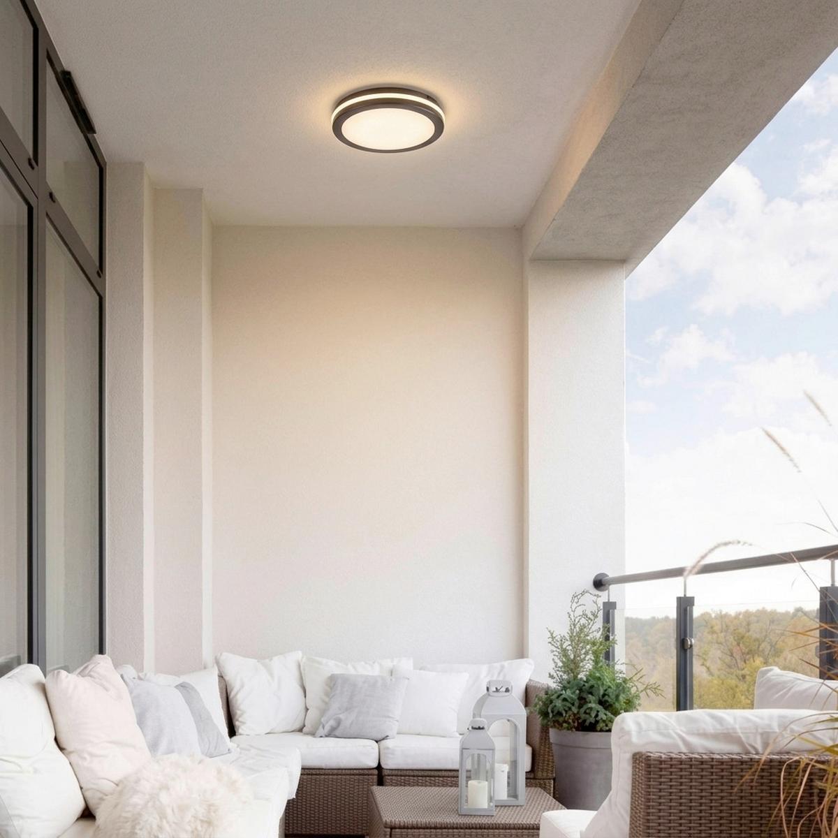 Led Kültéri Lámpa Indre 77035 - műanyag (30/5.5/30cm) - Rabalux