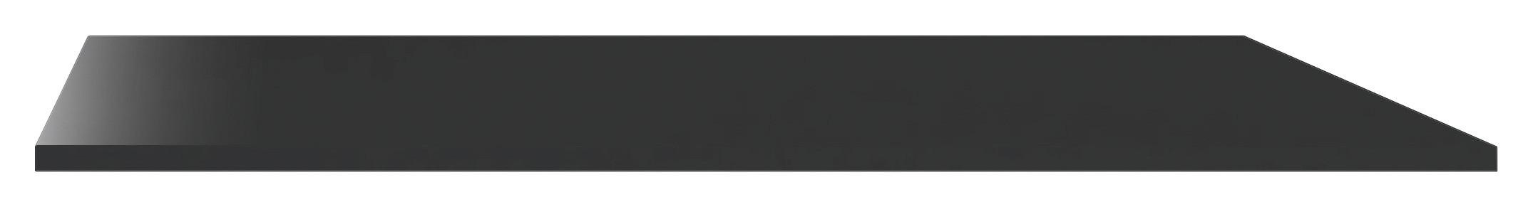 Oberplatte Anthrazit Hochglanz Passt Zu Unit Elements 2-Türig - Anthrazit, MODERN, Holzwerkstoff (91,2/42/1,6cm) - Ondega