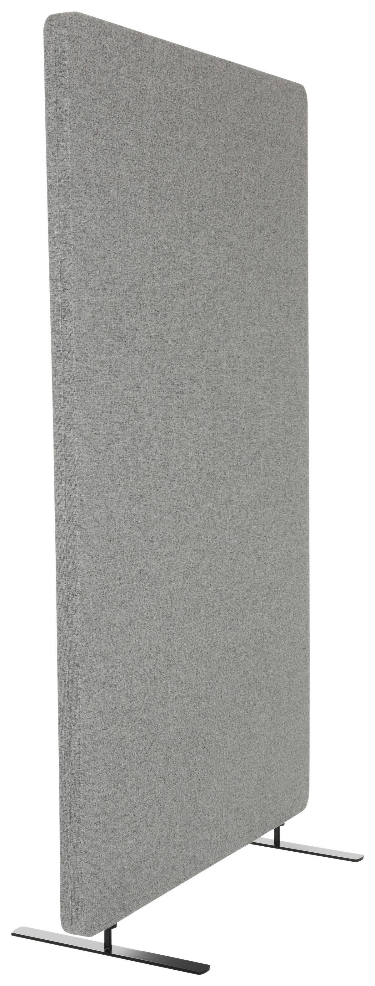 Trennwand Flexmiut Stand - Hellgrau, Basics, Kunststoff/Textil (80/142/35cm) - MID.YOU