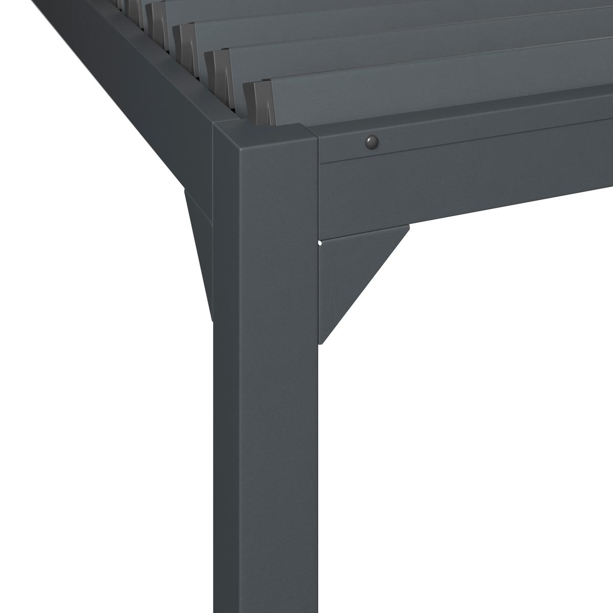 PAVILÓN SUNNY - antracitová, Modern, kov (300/300/277cm) - Mömax