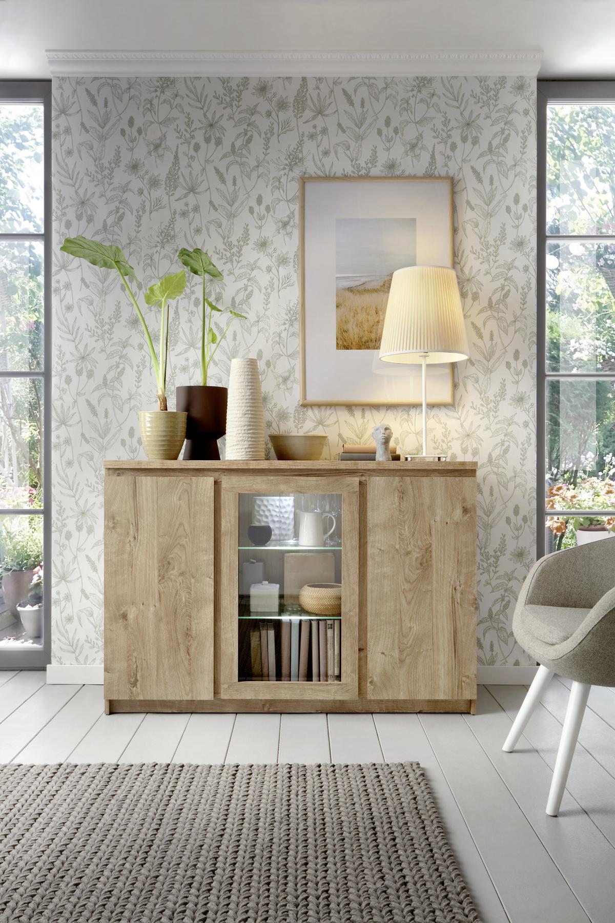 SKŘÍŇ NA NÁDOBÍ FRIBO - Moderní, kompozitní dřevo/plast (135,4/92,9/40cm)