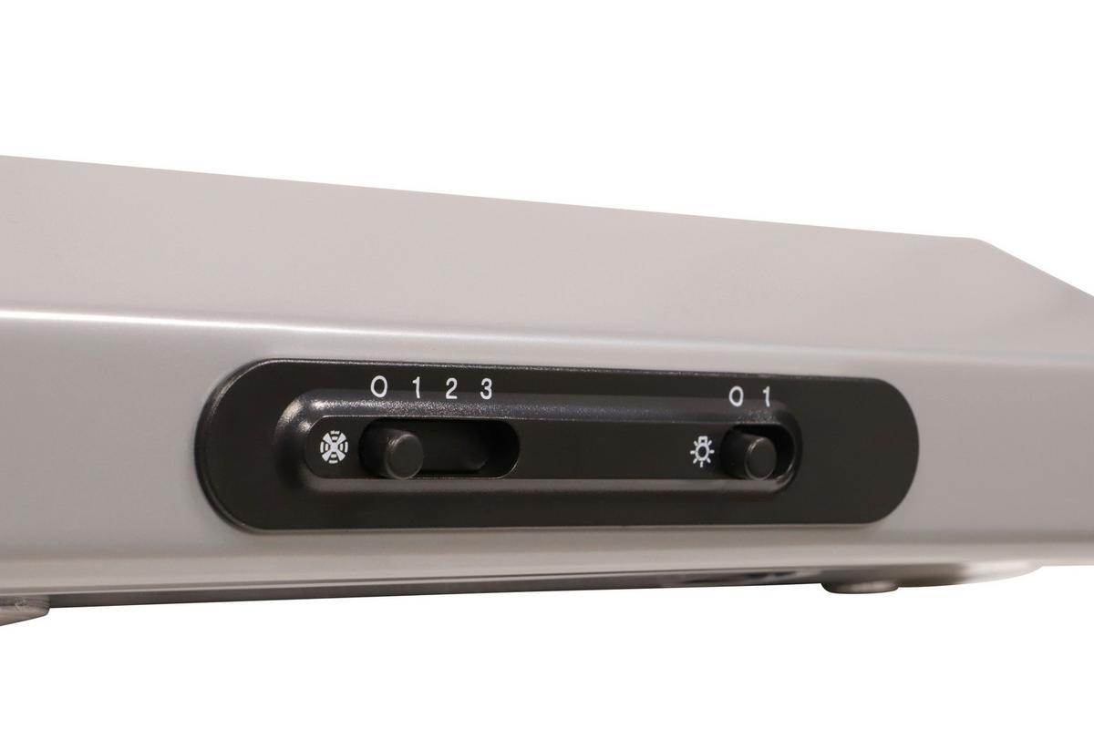 Dunstabzugshaube Suna Edelstahlfarben B: 60 Cm, Led - Edelstahlfarben, Trend, Metall (60/7,6/47cm) - Respekta