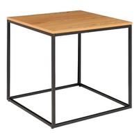 Beistelltisch Vita Natur, L/b/h: 45x45x45cm - Schwarz/Naturfarben, Basics, Holzwerkstoff/Metall (45/45/45cm)