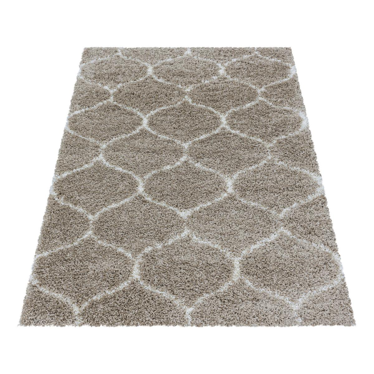 Webteppich Beige Naturfaser Salsa 120x170 cm - Beige, Design, Textil (120/170cm)